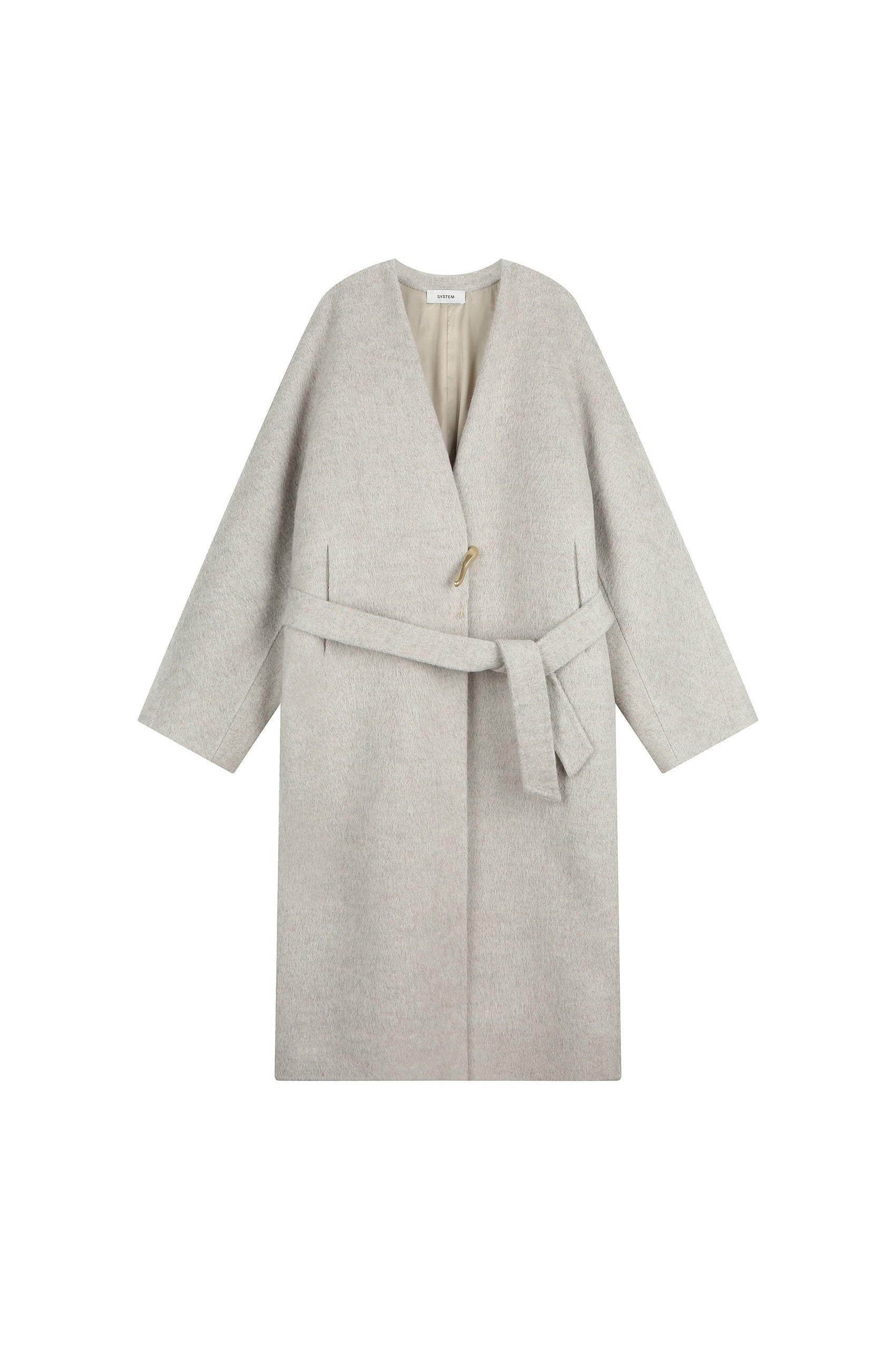 Double Faced Brooch Coat