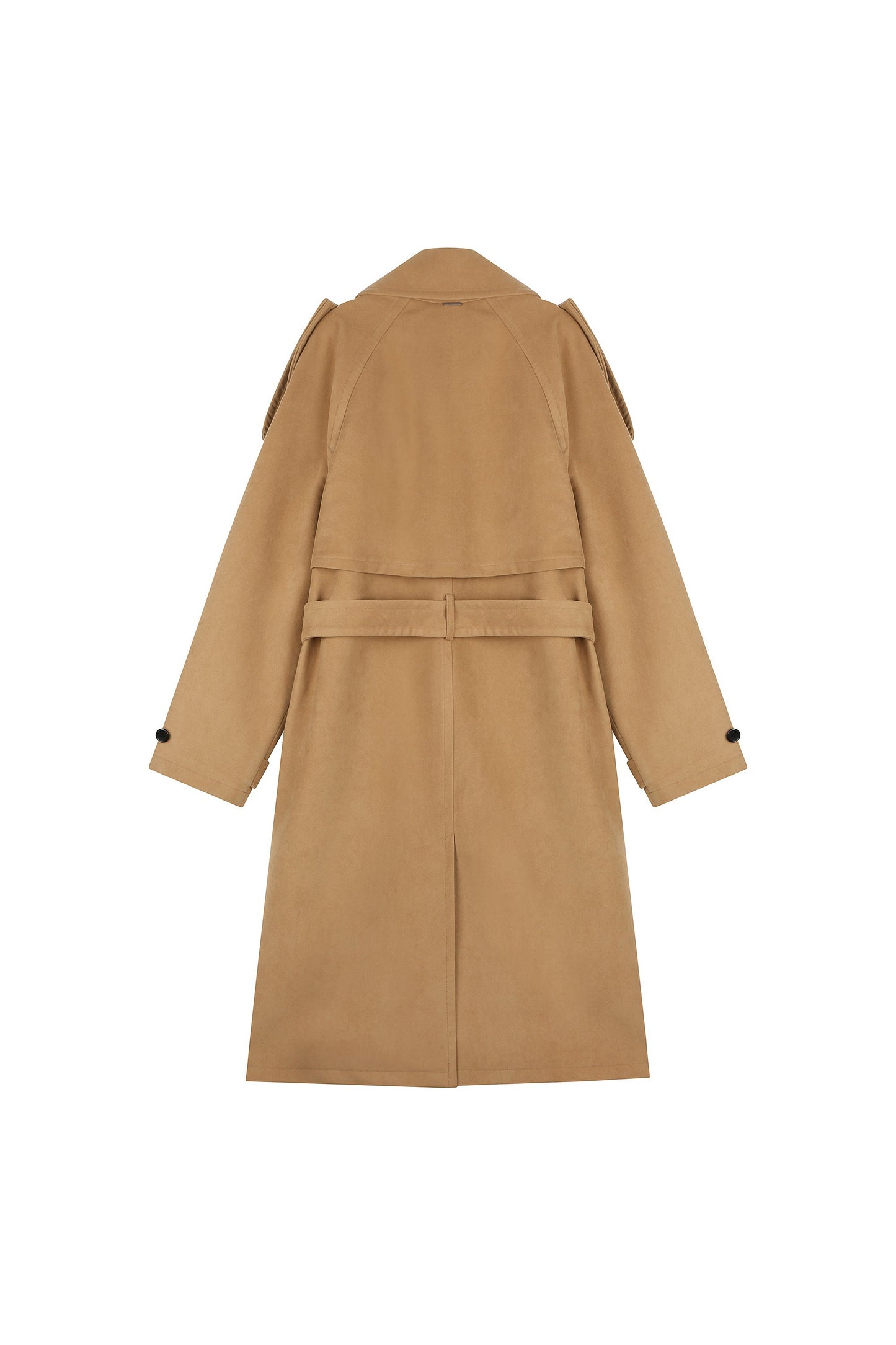 Oversized Suede Trench Coat