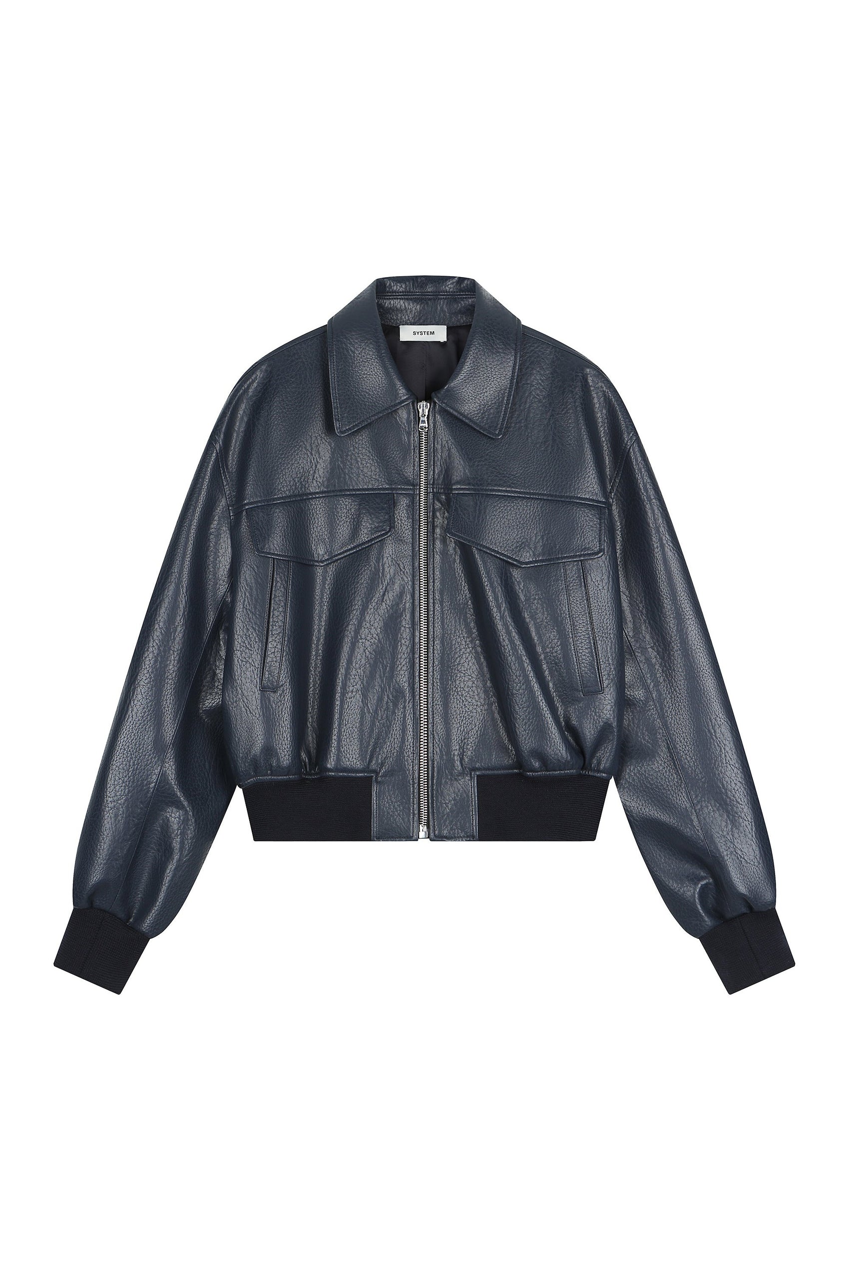 Leather Blouson Jacket