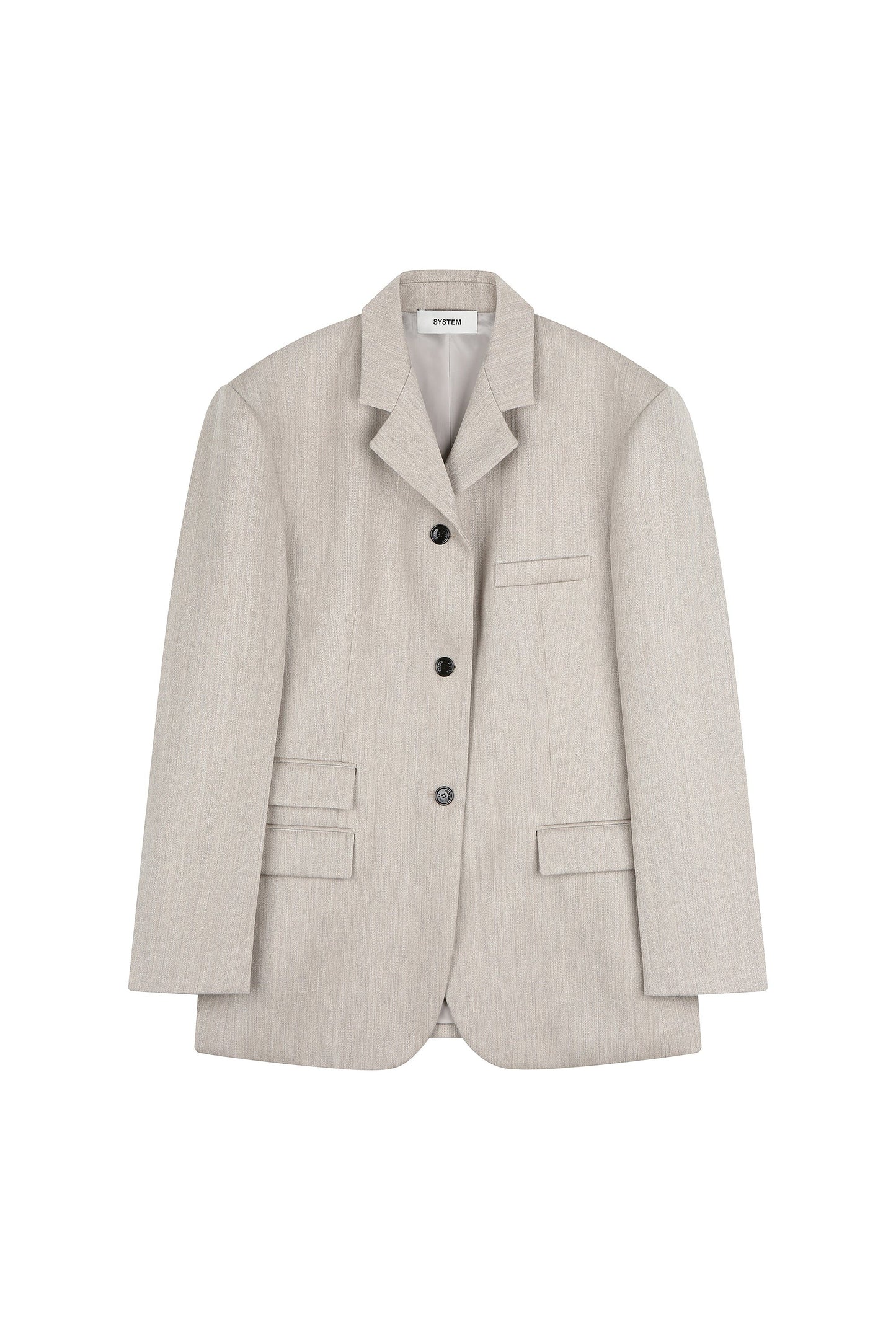 Three-Buttoned Wool Blazer