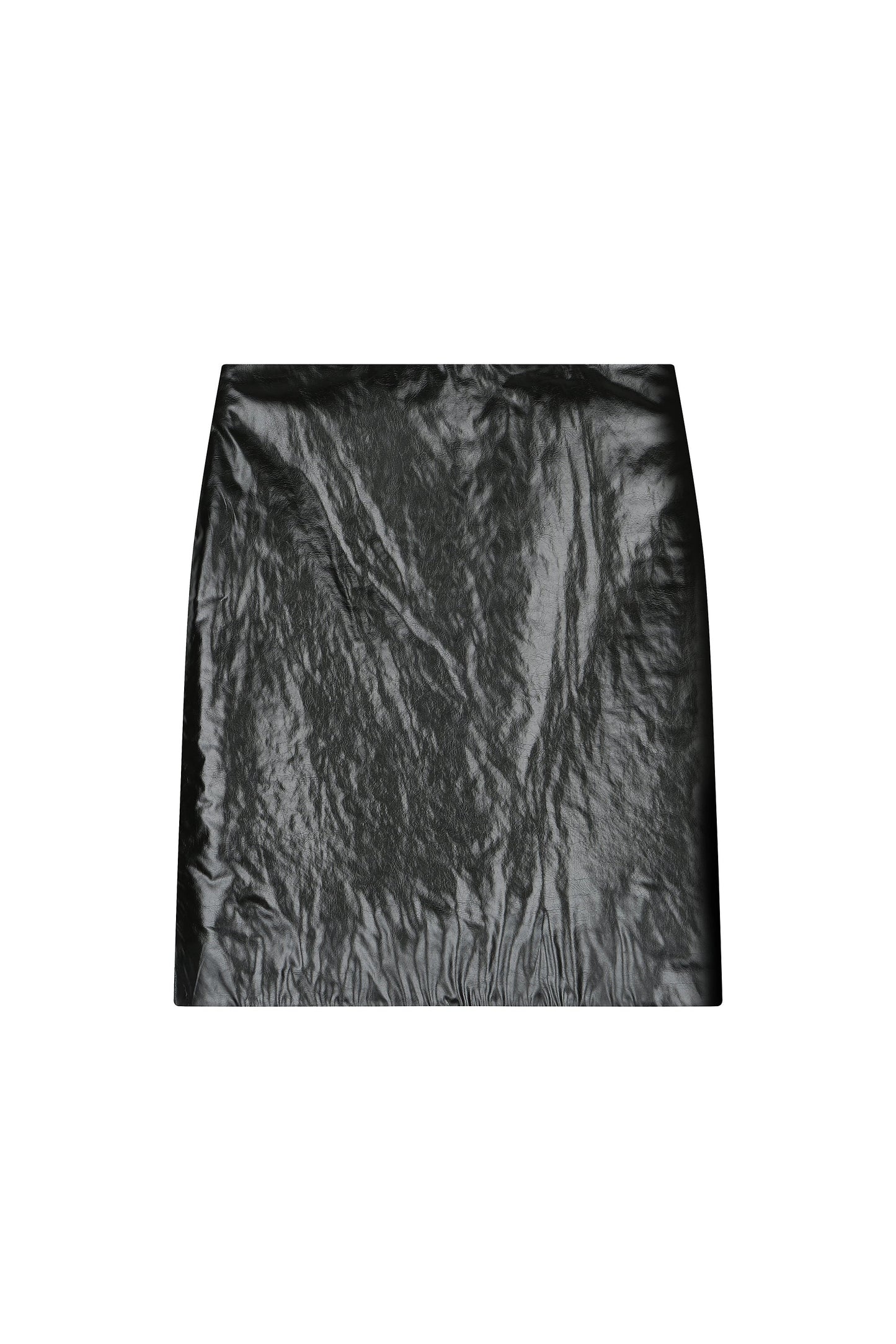 Padded Leather Skirt