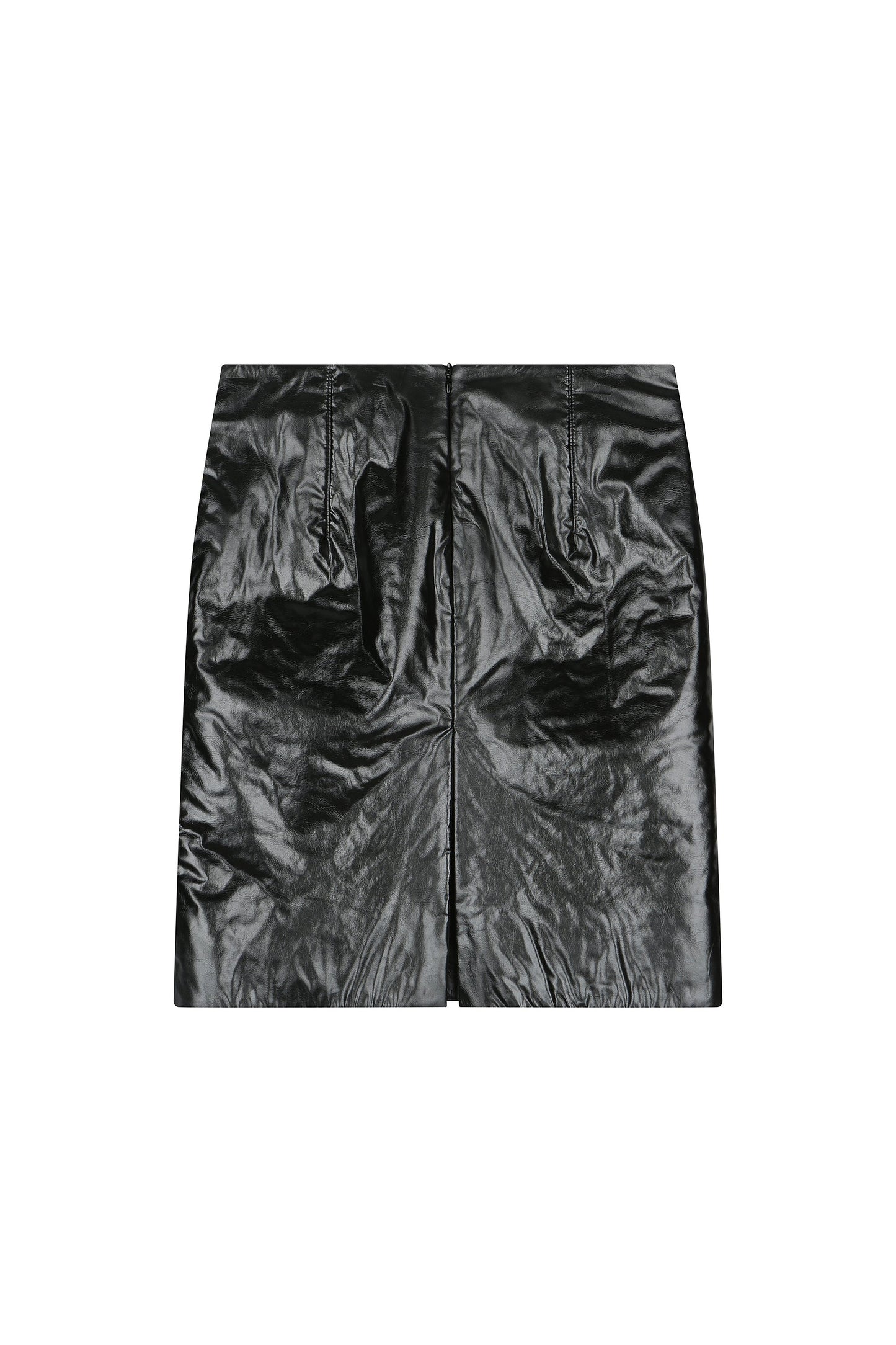 Padded Leather Skirt