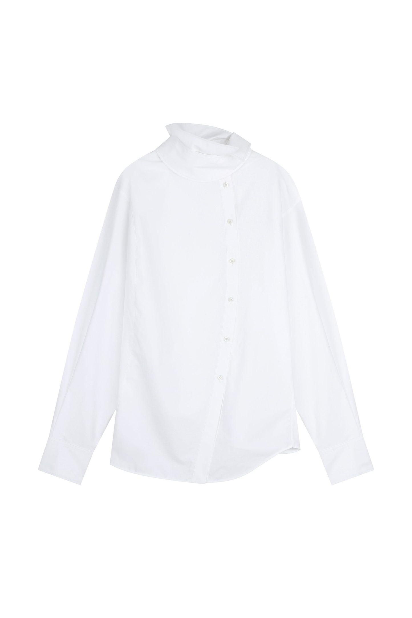 Asymmetric Collar Shirt