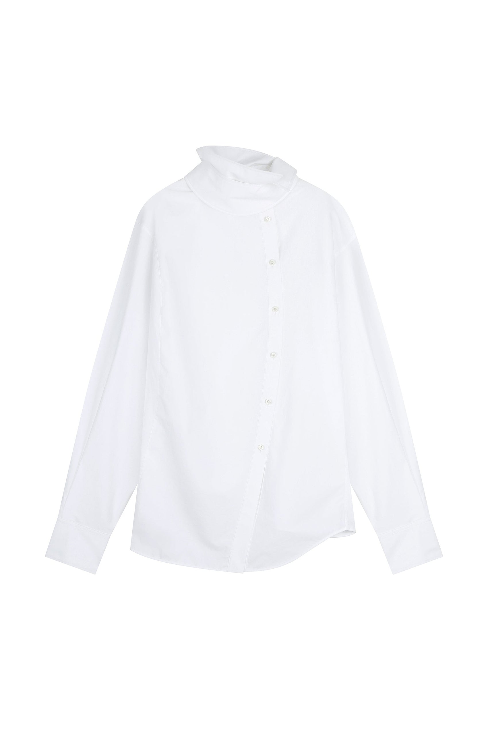 Asymmetric Collar Shirt