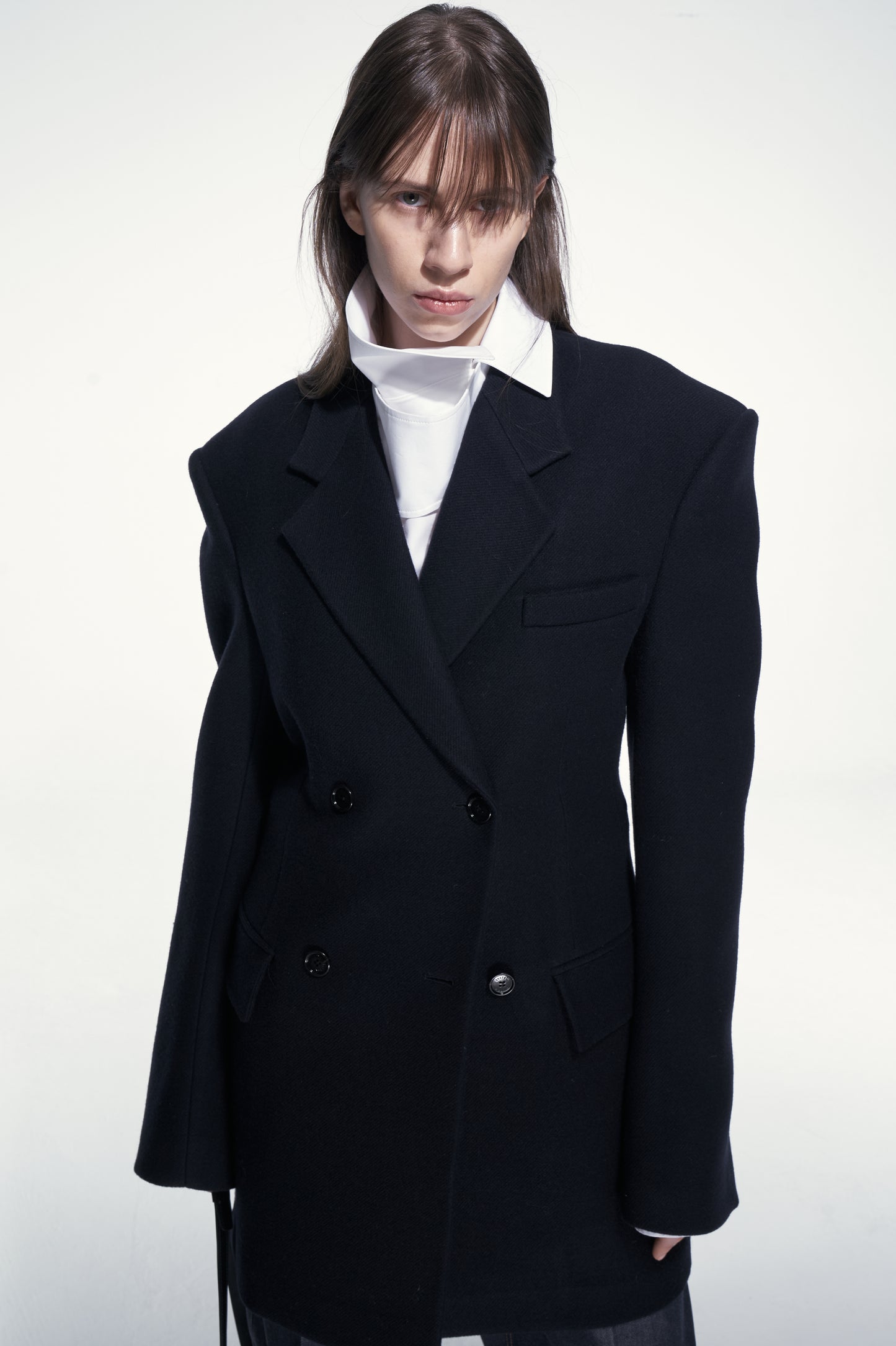 Asymmetric Collar Shirt