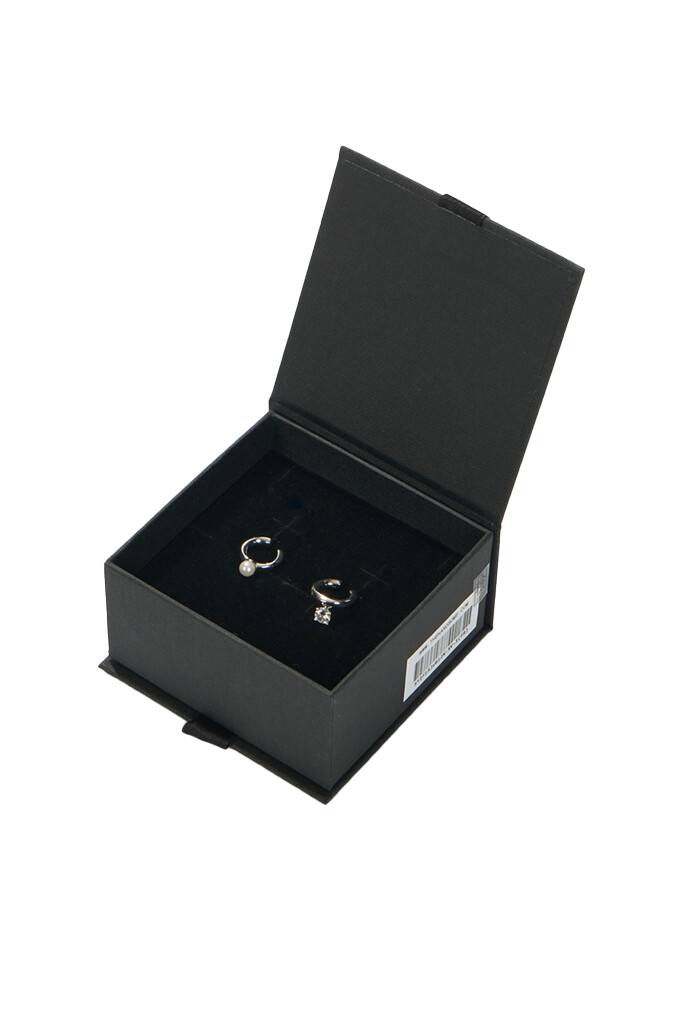 Pearl & Crystal Ear Cuff Set