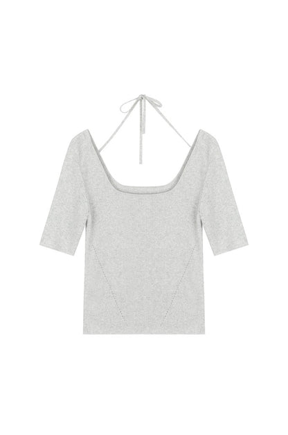 Square Neck Knit Top