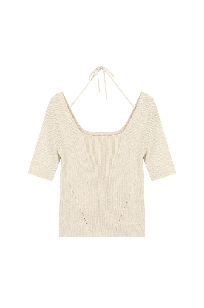 Square Neck Knit Top