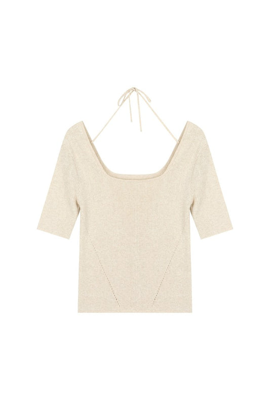 Square Neck Knit Top