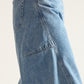 Curved Fit Denim Pants