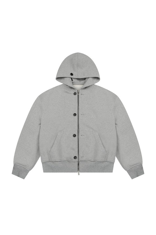 Buttonned Hood Jumper