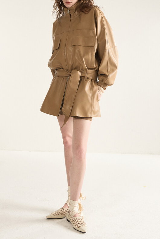 Dropped Waist Utility Jacket