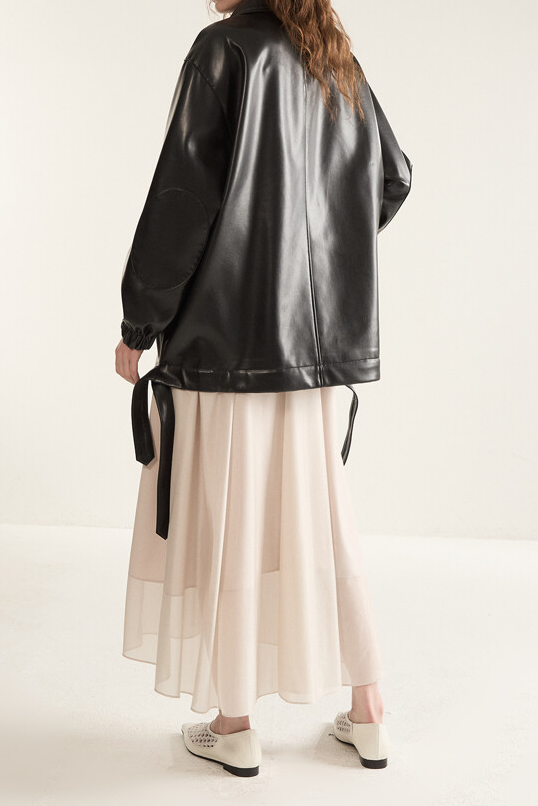 Strap Leather Jumper