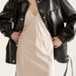 Strap Leather Jumper