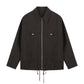 Drawstring Zip-Up Jacket