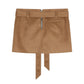 Patched Pocket Suede Cargo Mini Skirt