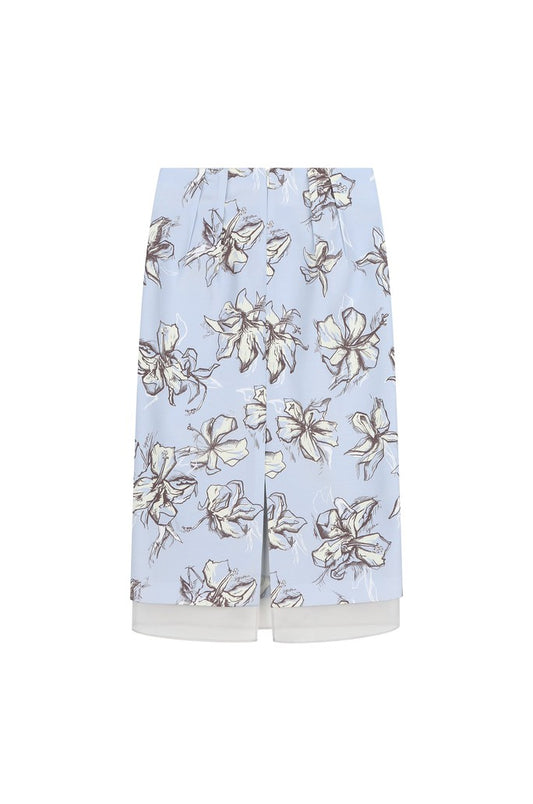 Flower Printed Skirt