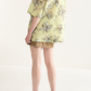 Flower Printed Bowling Shirt