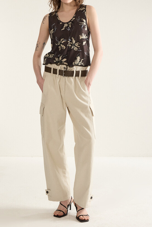 Flower Printed Tank Top