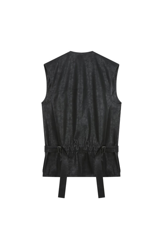 Dropped Waist Utility Vest