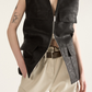 Dropped Waist Utility Vest