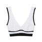 Textured Contrast Knit Bralette
