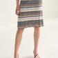 Multi Stripe Knit Skirt