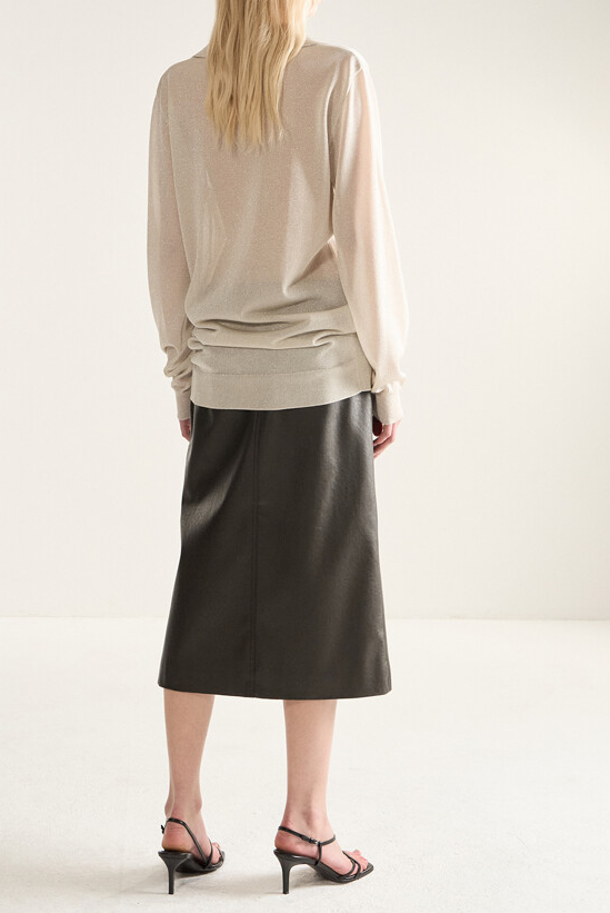 Metallic Knit Top