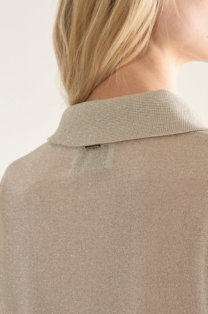 Metallic Knit Top