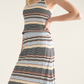 Multi Stripe Knit Skirt