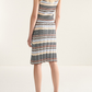 Multi Stripe Knit Skirt