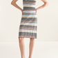 Multi Stripe Knit Skirt