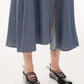 Denim Sleeveless Maxi Dress