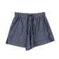 String Denim Shorts