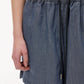 String Denim Shorts
