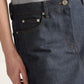 Scoop Cut Denim Skirt