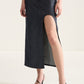 Scoop Cut Denim Skirt