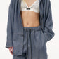 String Denim Shorts