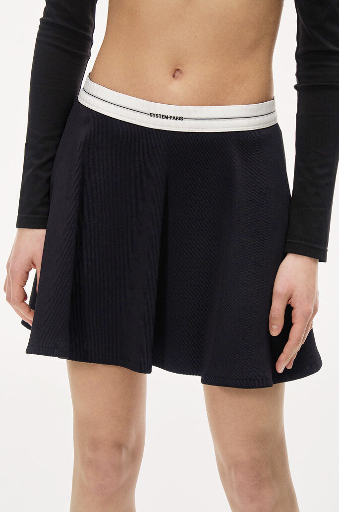 Logo Band Mini Skirt