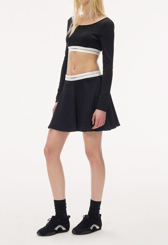 Logo Band Mini Skirt