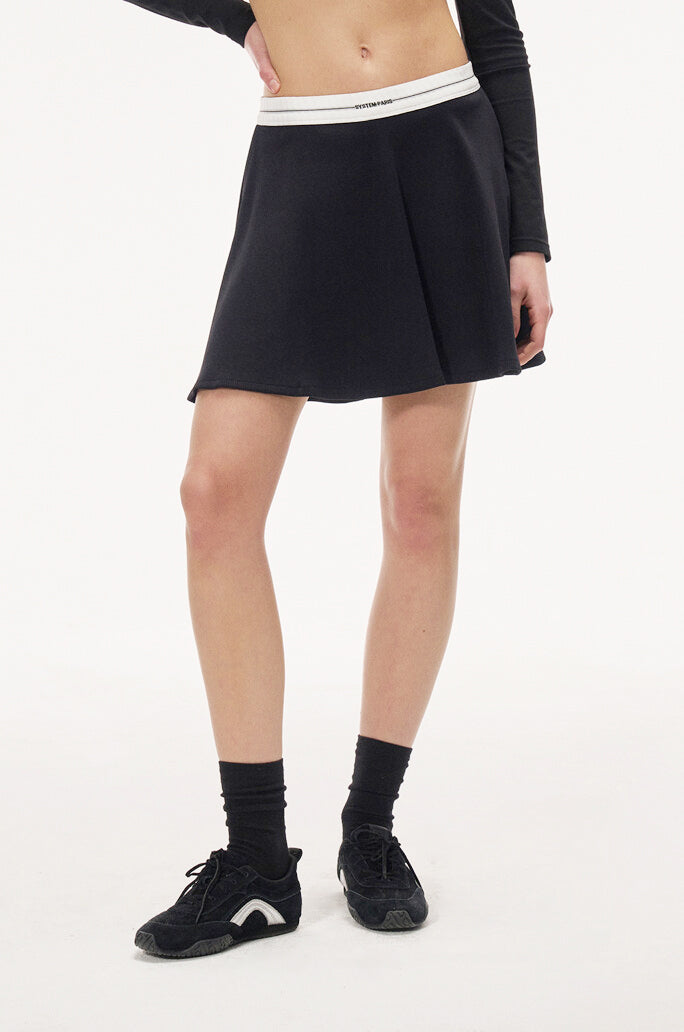 Logo Band Mini Skirt