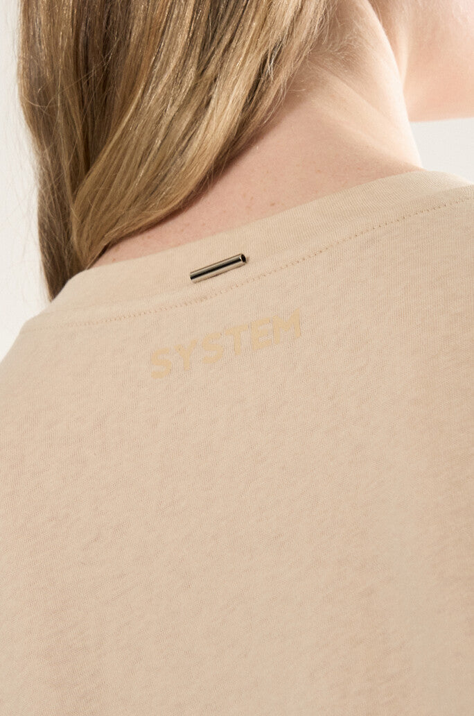 Tie Detailed Fluid T-Shirt