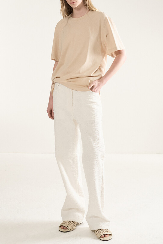 Tie Detailed Fluid T-Shirt
