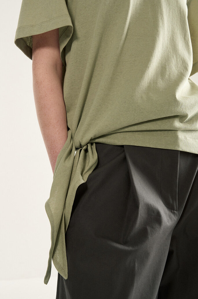 Tie Detailed Fluid T-Shirt