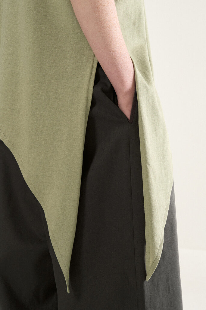 Tie Detailed Fluid T-Shirt