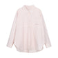 Oversized Stripe Pocket Shirt