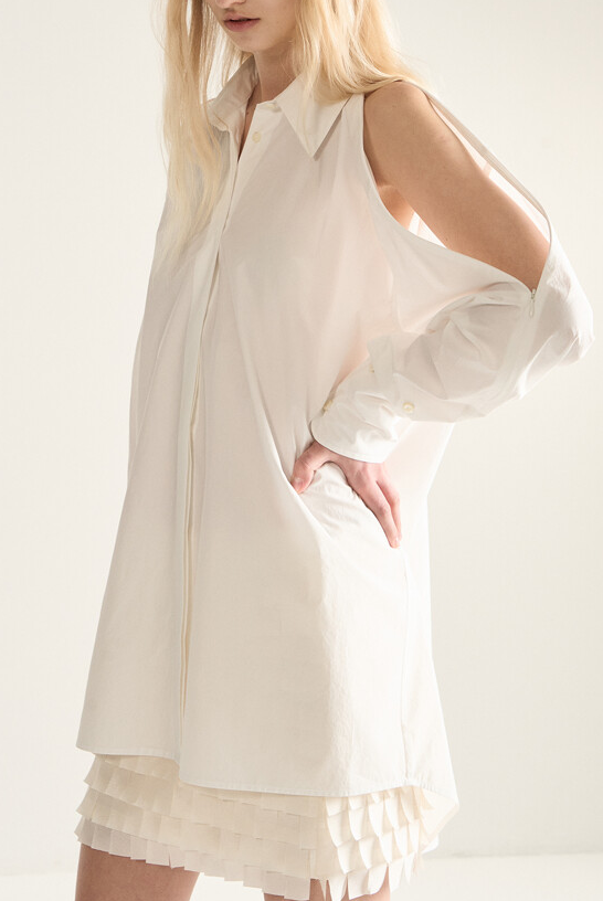 Zipped Shoulder Shirt