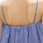 Buttoned Stripe Sleeveless Top