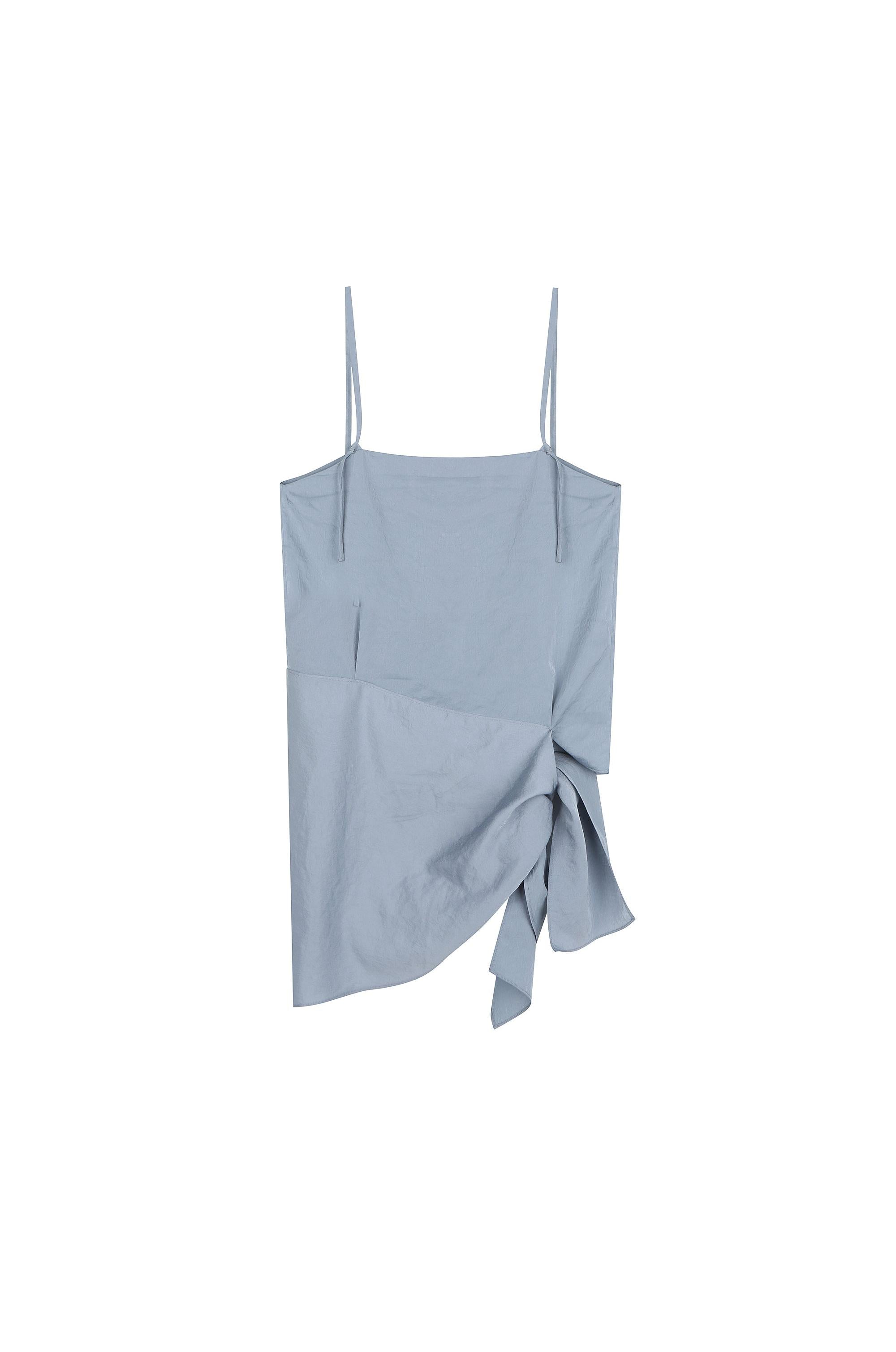 Tie Detailed Sleeveless Top – System