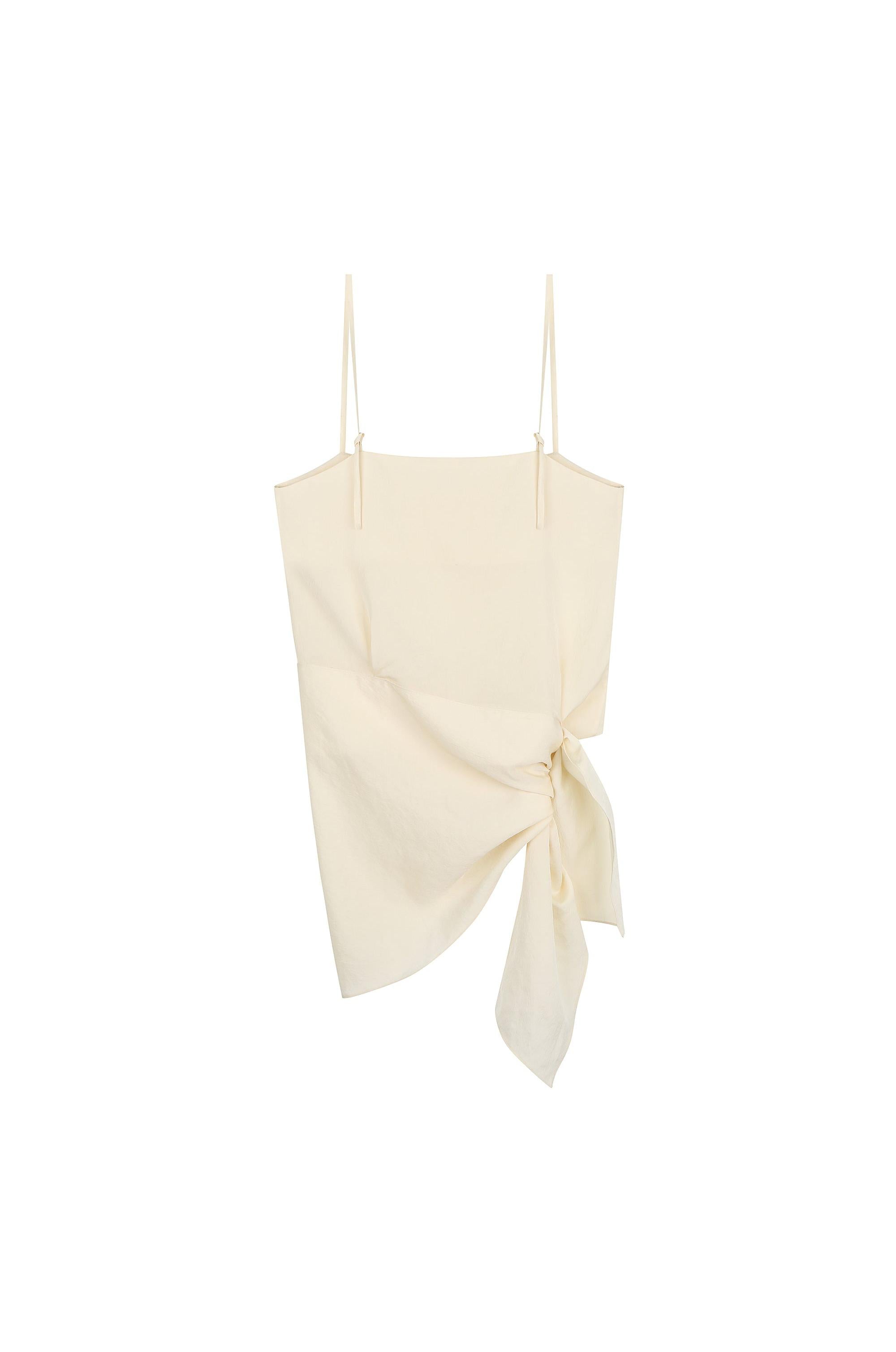 Tie Detailed Sleeveless Top – System